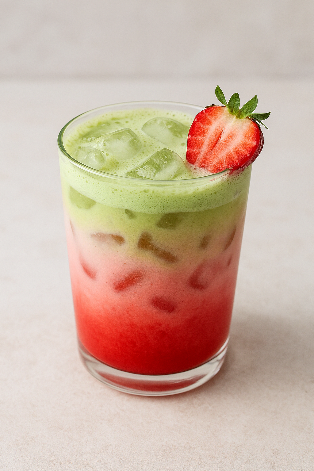 Myoan Matcha - strawberry latte