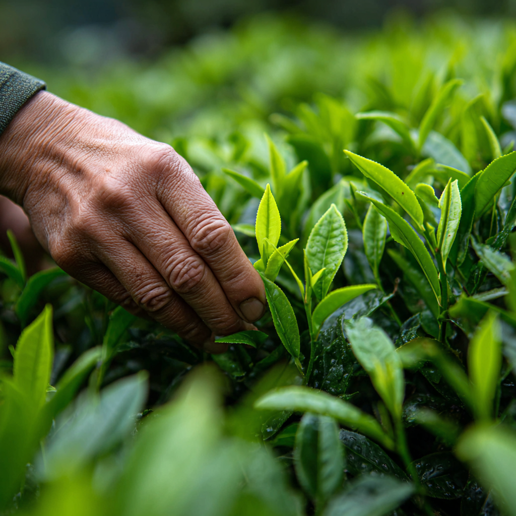 Myoan Matcha - hand picked green tea leafs 